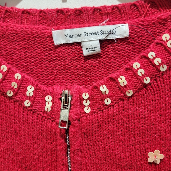 Snowman Winter Sweater Cardigan - Picture 5 of 13